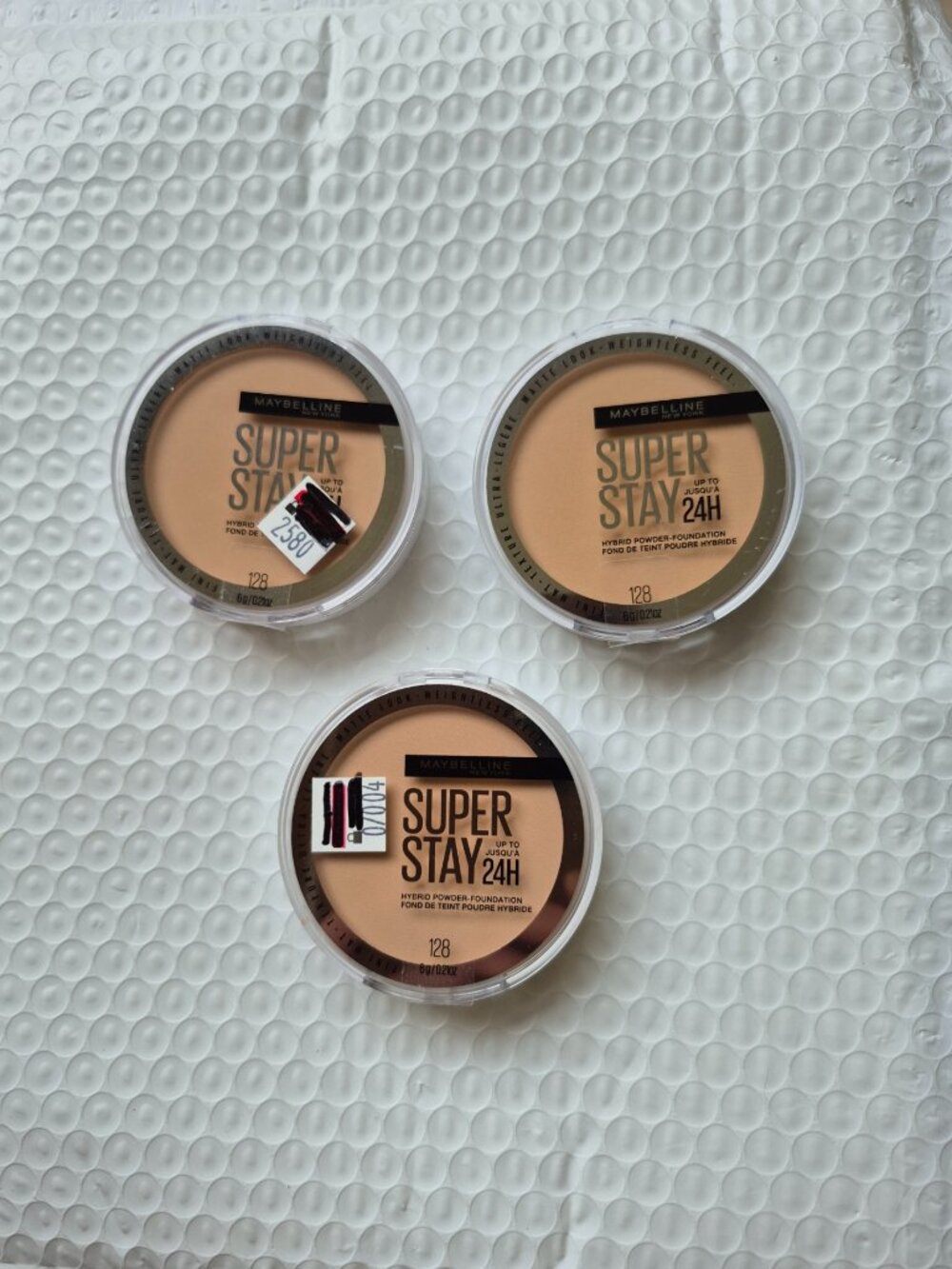 Maybelline New York Super Stay 24H Foundation Powders NEW SEALED 128 (Lot of 3)
